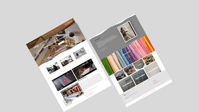 Landing page design for Bharatweavess Company website