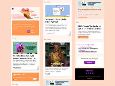 Zikoko Ships Newsletter newsletter newsletter design ui design