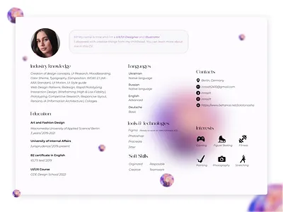 CV Design branding design graphic design logo ui ux