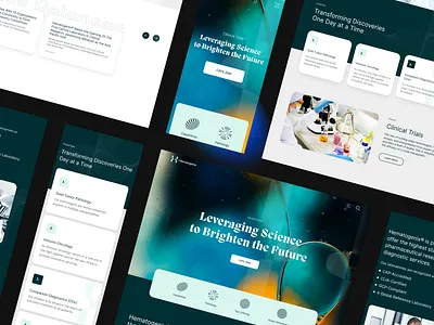 Hematogenix redesign concept branding clean concept design desktop graphic design health interface minimal popular ui web website website design