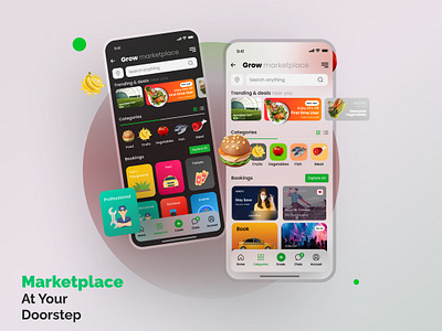 Grow - An All in One Marketplace App app design graphic design ui ux