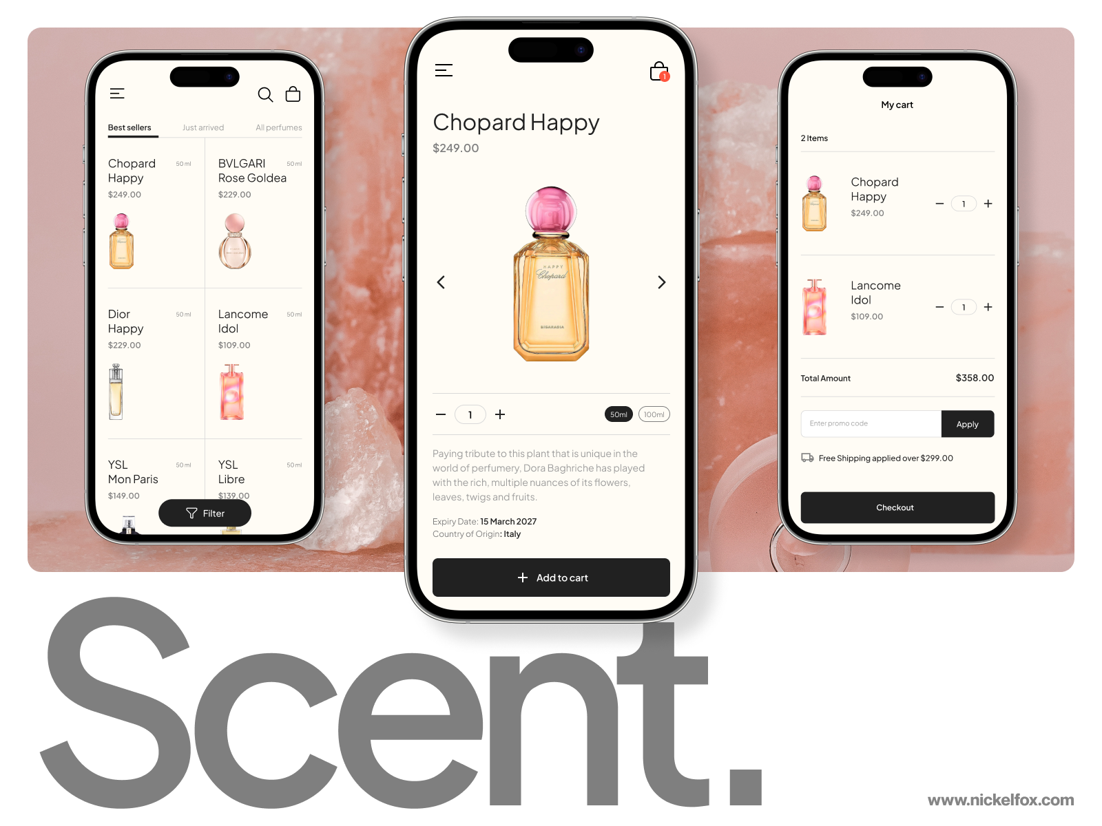 Example of Mobile App Design / From 5 Screens