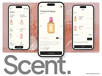 Scent. - Luxury Perfume Marketplace agency design color theory design e commerce app e commerce marketplace e commerce ui luxury design luxury e commerce store luxury e commerce ui luxury marketplace luxury store luxury ui perfume marketplace premium store ui