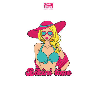 Bikini Time apparel design brand identity clothing line graphic design illustration t shirt design