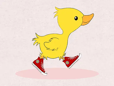 cute duck design graphic design illustration vector