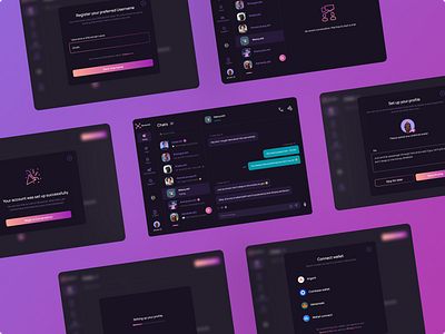 Blockchat- Social messaging dApp blockchain chat communication conversation crypto dapp defi design ens explore figma share social media social messaging ui ux web3