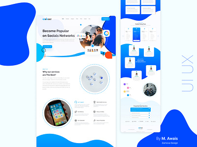 Social Apps Website Design design figma landing page ui ui design web design
