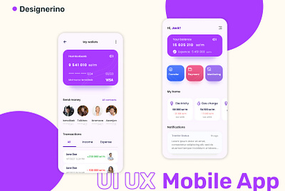 Wallet App Design app design design figma mobile app ui design