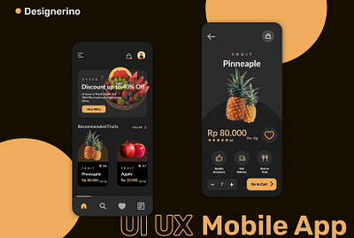 Food App Design design figma ui ui design ux