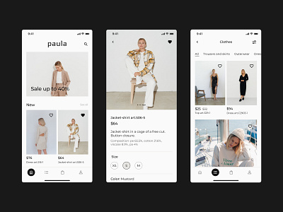 Mobile app for online store app concept ecommerce figma mobile shop ui ux