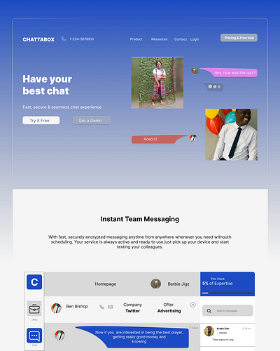 Chattabox design ui
