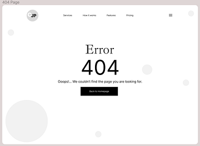 404 Page dailyui ui ux