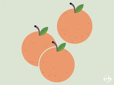 oranges abstract branding design flat icon iconographic illustration logo ui vector