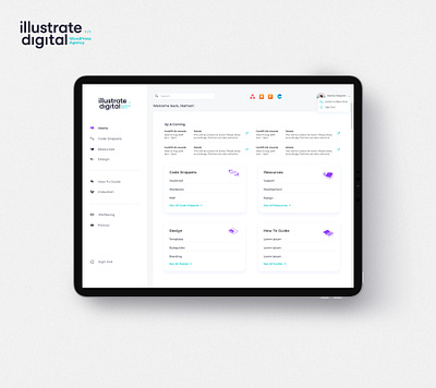 Agency Intranet design ui ux web