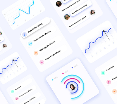 KPI UI cards exploration ui