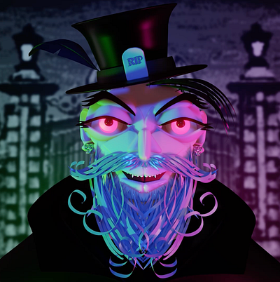 The Mortician 3d 3d art ar blender character design