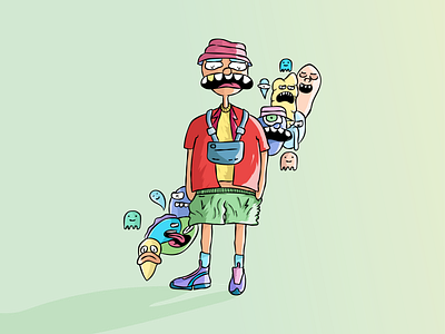 Character Design art background character color crazy creative creative design design digital art doodle illustration illustratior unique vector