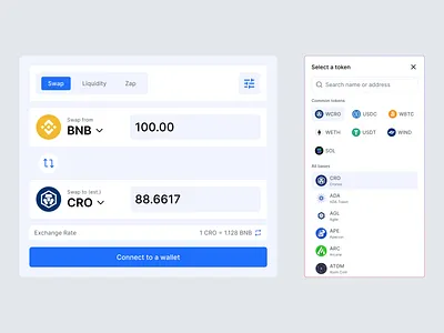 Crypto Exchange bitcoin clean crypto crypto ui cryptocurrency dashboard exchange kit minimal solana swap web app web3 white