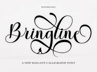 Bringline Script alternates beautiful branding calligraphy cards design elegant fashion font graphic design illustration logo modern wedding