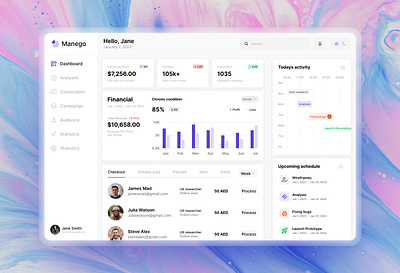 Manego UI Design app design dashboard design app ui ux
