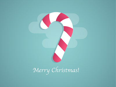 Christmas card. A Christmas lollipop. candy christmas christmas card christmas lollipop flat design greeting card illustration lollipop new year