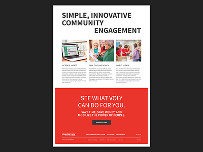 Website redesign for VolunteerNow's Voly {2} big images big title big typography charity redesign ui ux valant volunteers web