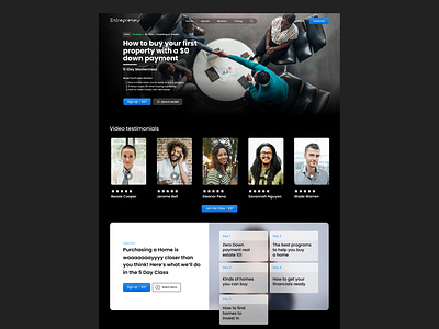 Website design for EntrepreneurTV in Netflix style design educational netflix style tv ui ux video web web application web service