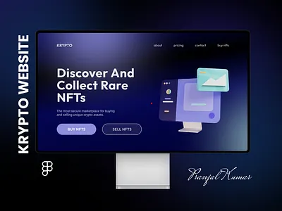 Krypto Website Design crypto figma web design website