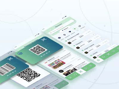 Loyalty program mobile app design. Seller andriod animation app branding card design discounts finance fintech illustration ios logo loyalty mobile product shop ui ux vector wallet