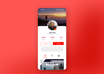 Day 6: User Profile Daily UI Challenge. agency app profile appicon designer figma interface product product design profile ui uiux user experience userprofile ux video content