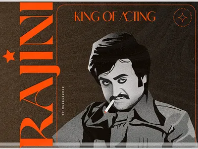 HBD Superstar Rajinikanth. art blackonewhitegk fanmadeart fanmadeillustration firebeez illustration illustrator portraitillustratoin rajini rajinikanth superstarrajinikanth tamilcinema தமிழ்