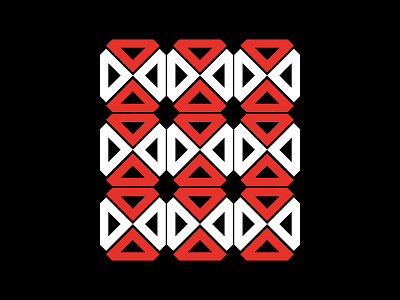 Tri-angle pattern design graphic design illustration logo vector