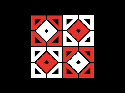 Pattern tri-angle and square 2 design graphic design illustration logo vector
