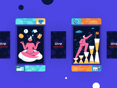 Tarot cards branding card career character cover deadline design flat girl graphic design illustration pink systematizing tarot time management ui ux vector work yoga