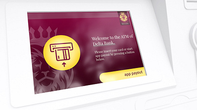 DeltaBank ATM User Interface (Figma, 2021) app design figma interface mobile ui userinterface