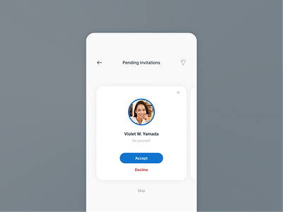 Daily UI #078: Pending Invitation 078 ui uidesign