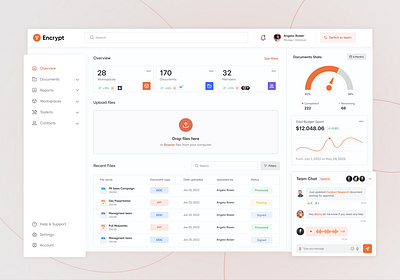 Encrypt Document Management Dashboard app design chat dashboard dashboard design dashboard page dashboard ui data dashboard design document dashboard file dashboard landing page minimal dashboard modern dashboard pdf dashboard saas dashboard software design ui ui design uiux web design website