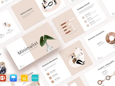 Cherry Minimalist Presentation Template presentation template