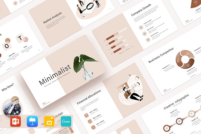 Cherry Minimalist Presentation Template presentation template