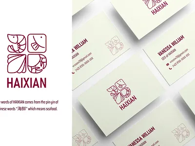 HAIXIAN - LOGO BRANDING branding card design graphic design illustration logo logo design mockup