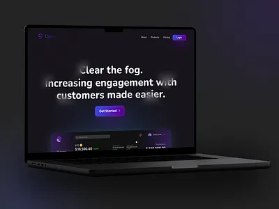 Weather forecast Website design landing page ui web website