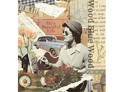 It's a Beautiful Life! collage art collageartwork design digital art digital artwork graphic design mixedmediaart mixedmediaartwork surrealism vintage