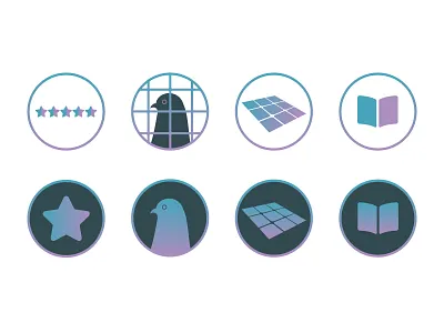 Social Icons dark mode design icons light mode