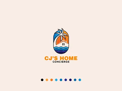 Logo Design abstatct logo branding costal logo design flatlogo graphic design home house illustration letter logo logo logo design minimal minimalist logo property realestate logo sea logo