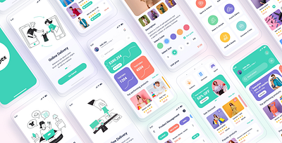 Shopex – eCommerce Mobile App UI Template clean ui ecommerce app fashion app figma free mobile app mobile app ui psd shop app sketch ui ui design ux design xd xf