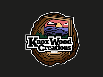 Knox Wood Creations | Logo Design bold bold lines design graphic design illustrator knox knox wood creations logo logo design logos minimal thick lines wood wood logo wood work wood working wood working logo woodworking woodworking logo