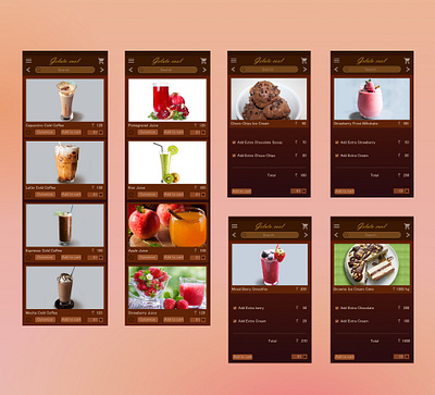 Gelato cool App- High Fid UI design illustration ramrokade ui
