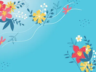 Floral Background Design Idea art background branding classic design floral flowers illu illustration logo nature ui vector