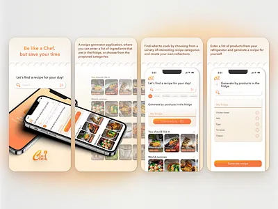 App Store Screens app design food mobile screen ui ux