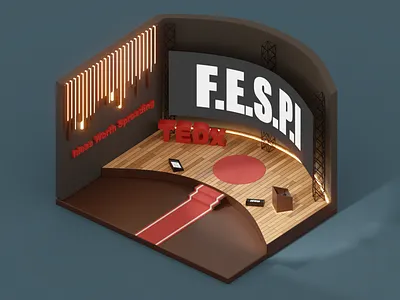 TEDx Stage Animation 3d 3d artist animation blender branding design graphic design illustration illustrator logo motion graphics social media